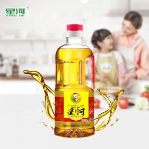 纯正花生油星河压榨浓香一级900毫升食用油